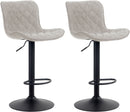 2er-Set Barhocker Gepolstert, drehbar, höhenverstellbar für Theke & Tresen
