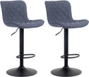 2er-Set Barhocker Gepolstert, drehbar, höhenverstellbar für Theke & Tresen