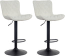 2er-Set Barhocker Gepolstert, drehbar, höhenverstellbar für Theke & Tresen