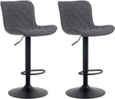 2er-Set Barhocker Gepolstert, drehbar, höhenverstellbar für Theke & Tresen