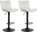 2er-Set Barhocker Gepolstert, drehbar, höhenverstellbar für Theke & Tresen