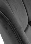 Eleganter Esszimmerstuhl mit Samtbezug und selbstjustierendem Drehmechanismus