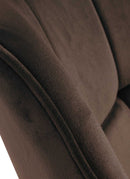 Eleganter Esszimmerstuhl mit Samtbezug und selbstjustierendem Drehmechanismus