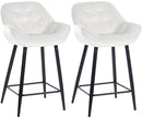 2er Set Barhocker Gibson Samt Sitzhöhe 76 cm