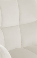 Premium Esszimmerstuhl mit Samtbezug Einzelstuhl Moderne Designerstuhl mit Metallgestell für Küche & Esszimmer