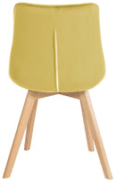 Esszimmerstühle 2er Set mit Samtbezug und Holzgestell - Moderne Polsterstühle 150 kg belastbar