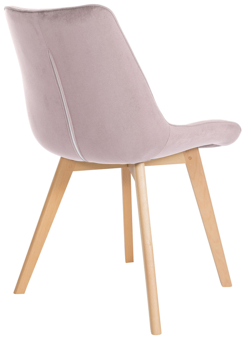 Esszimmerstühle 2er Set mit Samtbezug und Holzgestell - Moderne Polsterstühle 150 kg belastbar