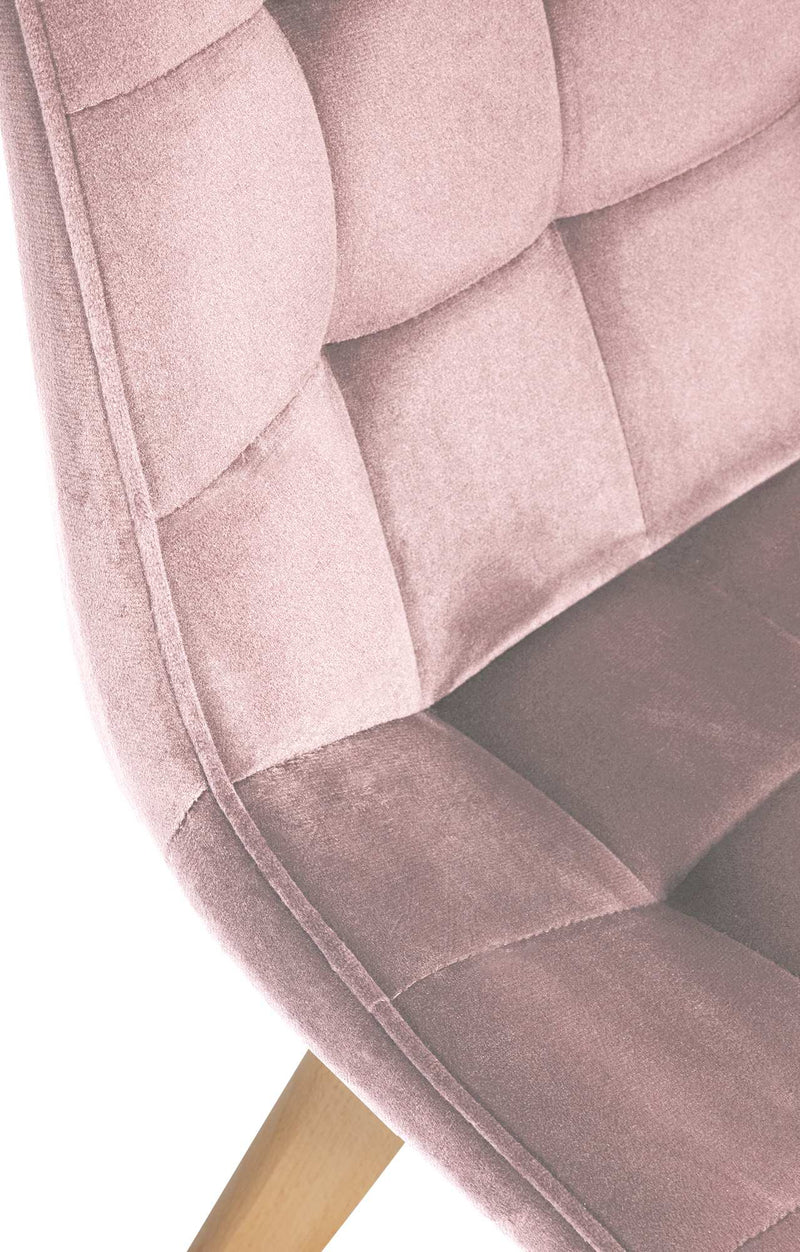 Esszimmerstühle 2er Set mit Samtbezug und Holzgestell - Moderne Polsterstühle 150 kg belastbar