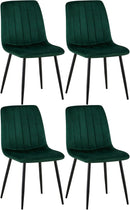 4er Set Esszimmerstühle modern, bequem & stilvoll Stoff & Samt