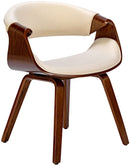 Esszimmerstuhl aus Holz Designerstuhl mit Kunststoff-Sitzschale Moderner Skandi-Look Für Küche & Esszimmer Einzelstuhl