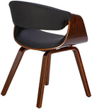 Esszimmerstuhl aus Holz Designerstuhl mit Kunststoff-Sitzschale Moderner Skandi-Look Für Küche & Esszimmer Einzelstuhl