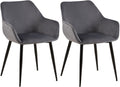 2er Set Esszimmerstühle Moderner Stuhl  Gestell aus Stahl Für Küche, Esszimmer, Café