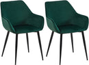 2er Set Esszimmerstühle Moderner Stuhl  Gestell aus Stahl Für Küche, Esszimmer, Café