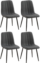 4er Set Esszimmerstühle modern, bequem & stilvoll Stoff & Samt
