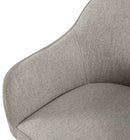 Esszimmerstuhl mit Armlehnen gepolstert Stoff Bezug Metallgestell  150 kg belastbar