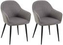 2er Set Esszimmerstühle Boise Stoff