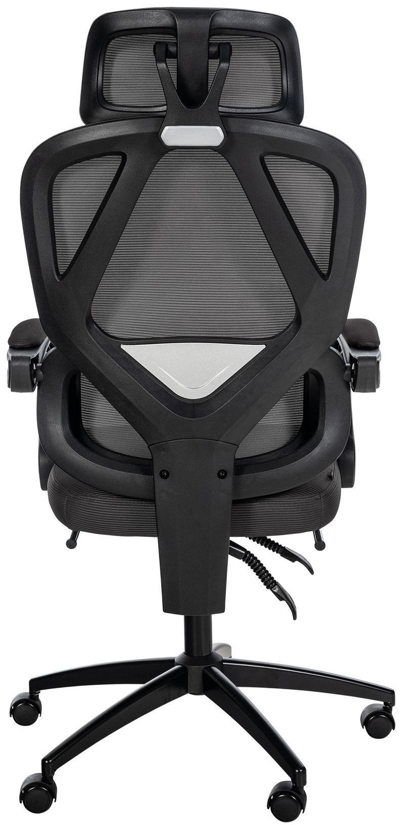 Bürostuhl mit Fußstütze und Kopfstütze Netzbezug verstellbare Armlehnen