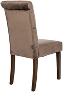 Eleganter Esszimmerstuhl mit Samtbezug bequemer Polsterstuhl in verschiedenen Farben