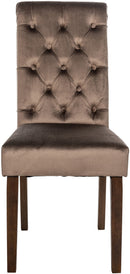 Eleganter Esszimmerstuhl mit Samtbezug bequemer Polsterstuhl in verschiedenen Farben