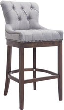 Barhocker Lakewood Stoff, Antik-dunkel