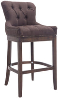 Barhocker Lakewood Stoff, Antik-dunkel