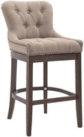 Barhocker Lakewood Stoff, Antik-dunkel
