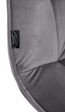 Elegantes 2er-Set Freischwinger Esszimmerstühle mit Samtbezug und Metallgestell