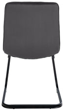 Elegantes 2er-Set Freischwinger Esszimmerstühle mit Samtbezug und Metallgestell