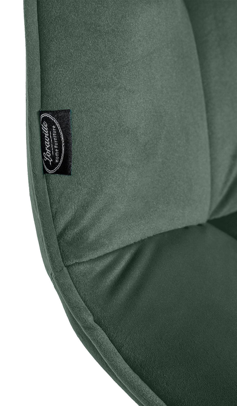 Elegantes 2er-Set Freischwinger Esszimmerstühle mit Samtbezug und Metallgestell