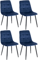 4er-Set Esszimmerstühle bequeme Lehne, bis 150 kg, Bodenschutz