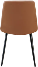 4er-Set Esszimmerstühle, Steppmuster, Metallgestell