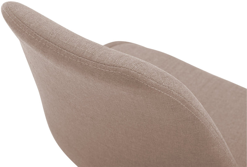 Bequemer Stoffstuhl robustes Metallgestell, Designer Schalenstuhl