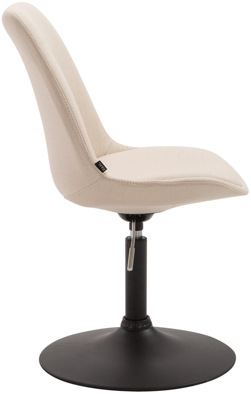 Bequemer Stoffstuhl robustes Metallgestell, Designer Schalenstuhl