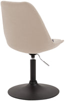 Bequemer Stoffstuhl robustes Metallgestell, Designer Schalenstuhl