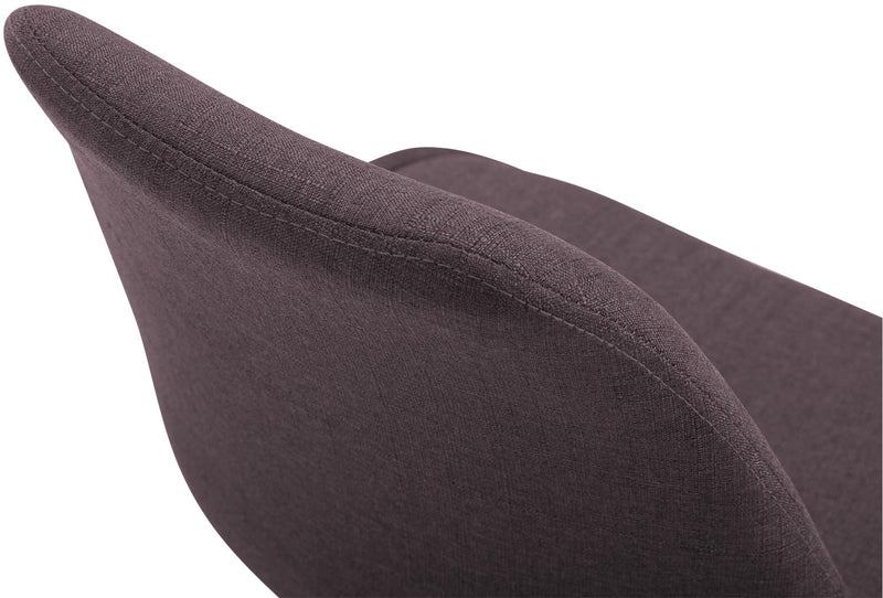 Bequemer Stoffstuhl robustes Metallgestell, Designer Schalenstuhl