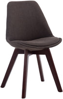 Esszimmerstuhl gepolstert, pflegeleichter Stoff, robustes Buchenholzgestell