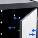 Wetterfeste Mülltonnenverkleidung  mit Belüftungsschlitzen