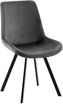 Eleganter Esszimmerstuhl mit Samtbezug und 360-Grad-Drehfunktion