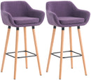 2er Set Barhocker Grant mit Stoffbezug