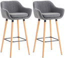2er Set Barhocker Grant mit Stoffbezug