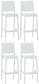 4er Set Barhocker Maya Kunststoff