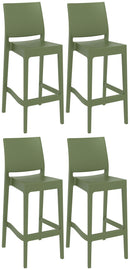 4er Set Barhocker Maya Kunststoff