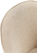 Esszimmerstuhl mit Armlehnen gepolstert Stoff Bezug Metallgestell  150 kg belastbar