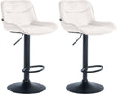 2er Set Barhocker Vonore Samt