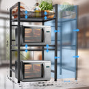 Mikrowellenregal höhenverstellbar 2-stufig / 3-stufig mit Haken Stauraum Küche