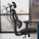 Ergonomischer Bürostuhl – mit Lordosenstütze, Kopfstütze & 135 kg Belastbarkeit für gesundes Sitzen