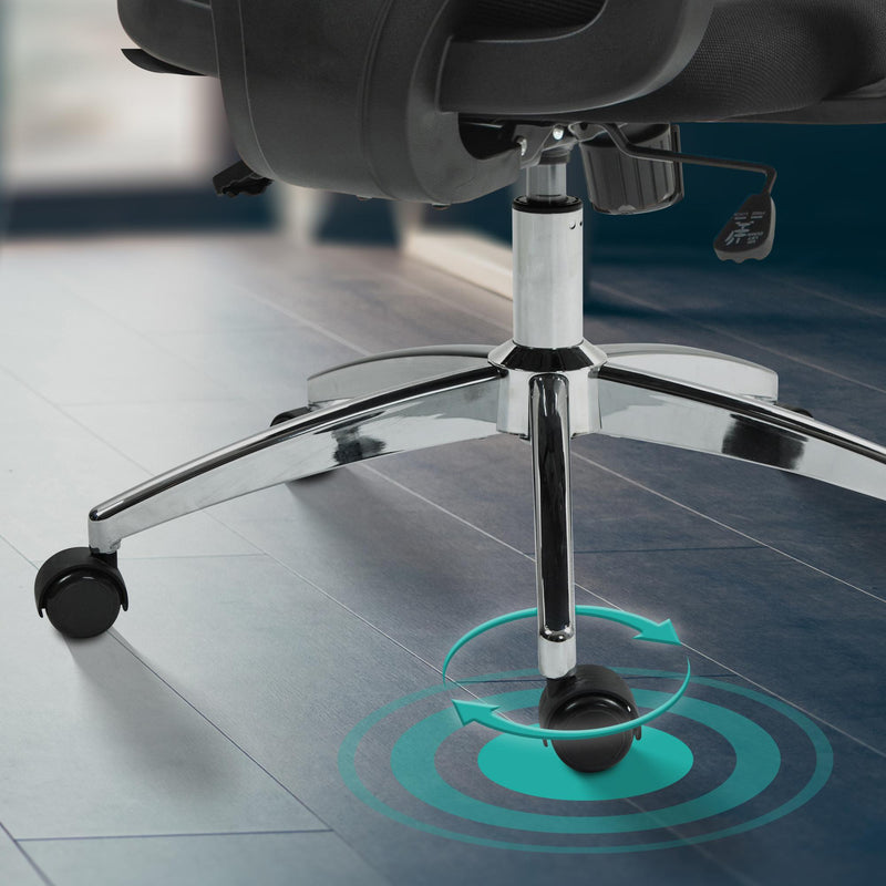 Ergonomischer Bürostuhl mit 3D-Armlehnen & Lordosenstütze  Atmungsaktiv Höhenverstellbar