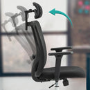 Ergonomischer Bürostuhl mit 3D-Armlehnen & Lordosenstütze  Atmungsaktiv Höhenverstellbar