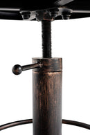 Hocker Höhenverstellbar, Kunstleder, Industrial-Design