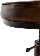 Hocker Höhenverstellbar, Kunstleder, Industrial-Design